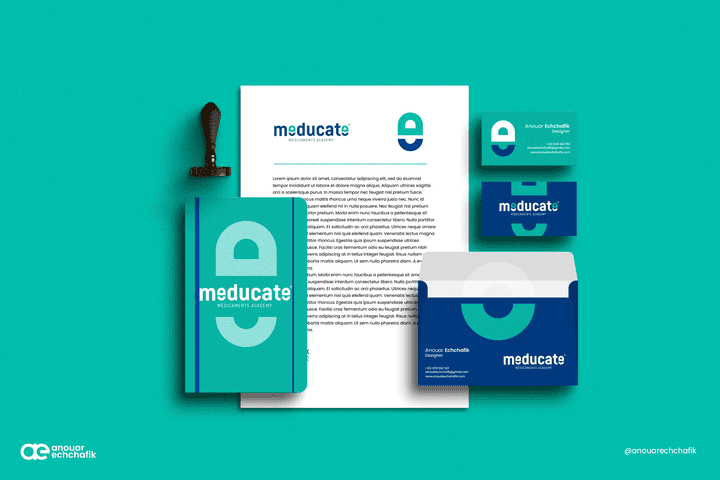 Meducate - Logo & brand identity design
