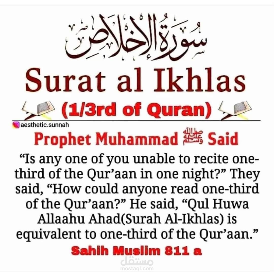 How to recite Surat Al-Ikhlas in detail