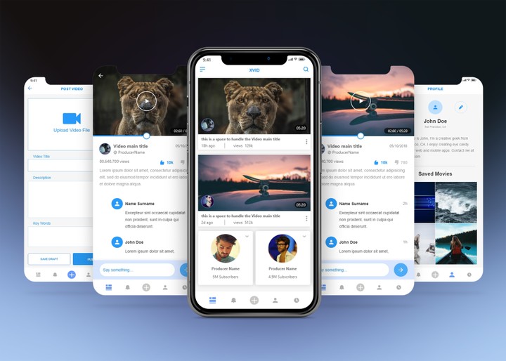 UI / UX - Social Media Video App