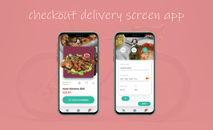 UI/UX CHECKOUT DELIVERY SCREEN APP