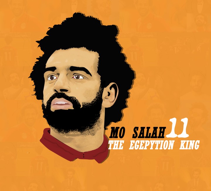 mo salah vector art