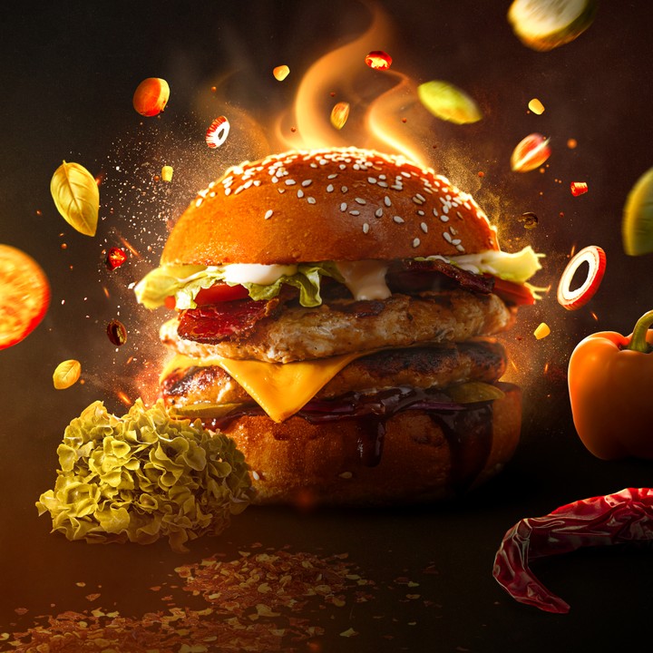 Burger sandwich banner