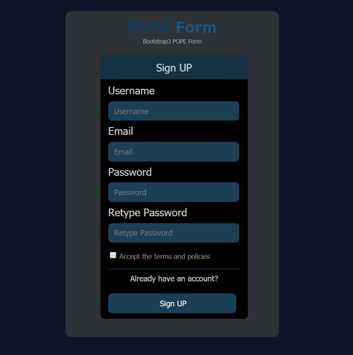 Login Form 3