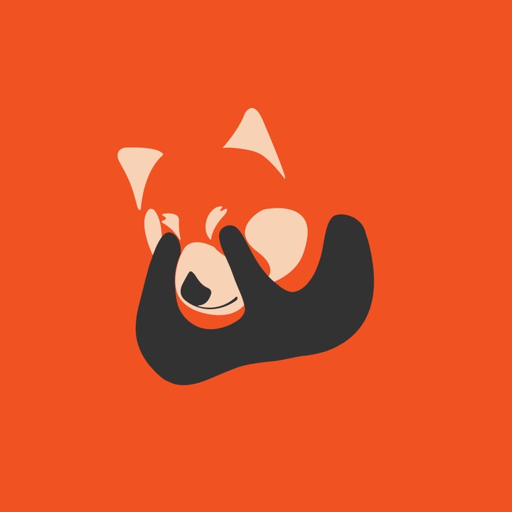 تصميم للوجو الباندا الحمراء ( Red Panda Logo )