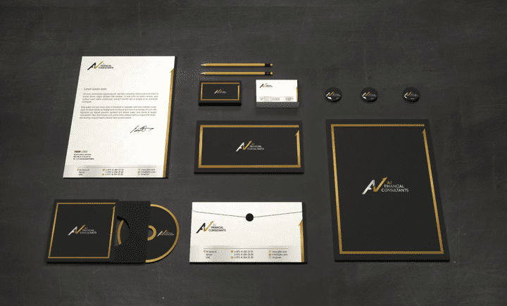 AJ logo and brand identity