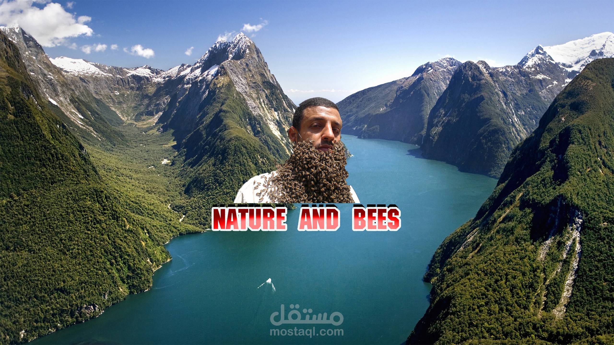 غلاف قناة يوتيوب بي اسم (( nature and bees  ))