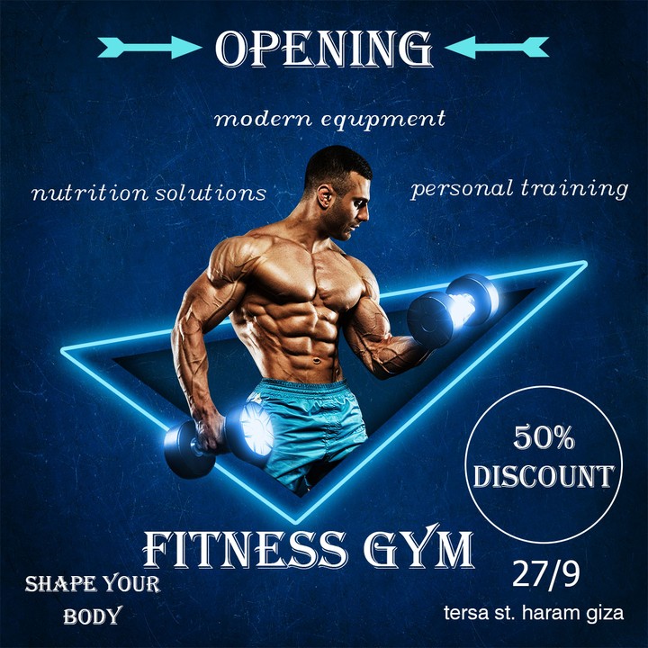 fitness gym poster