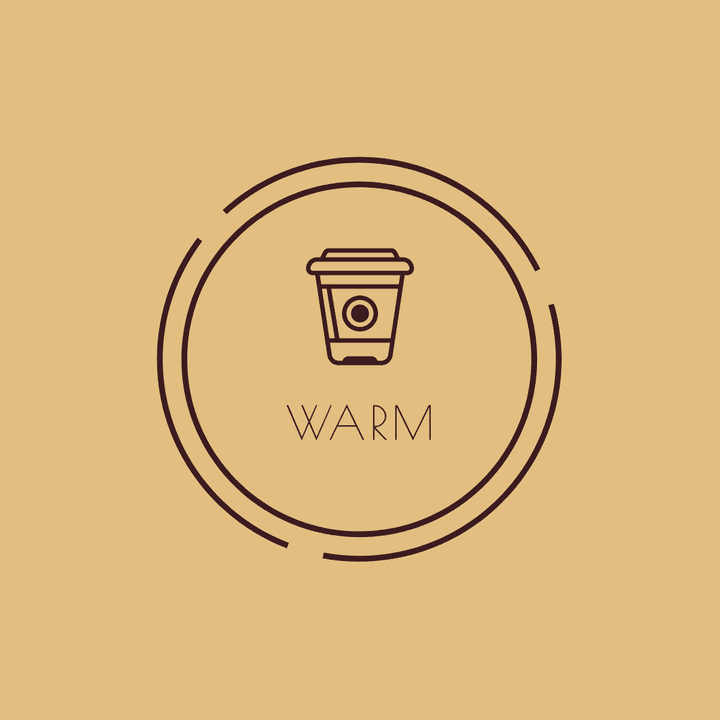 شعار لمحل قهوة | WARM | LOGO DESIGN FOR COFFEE SHOP