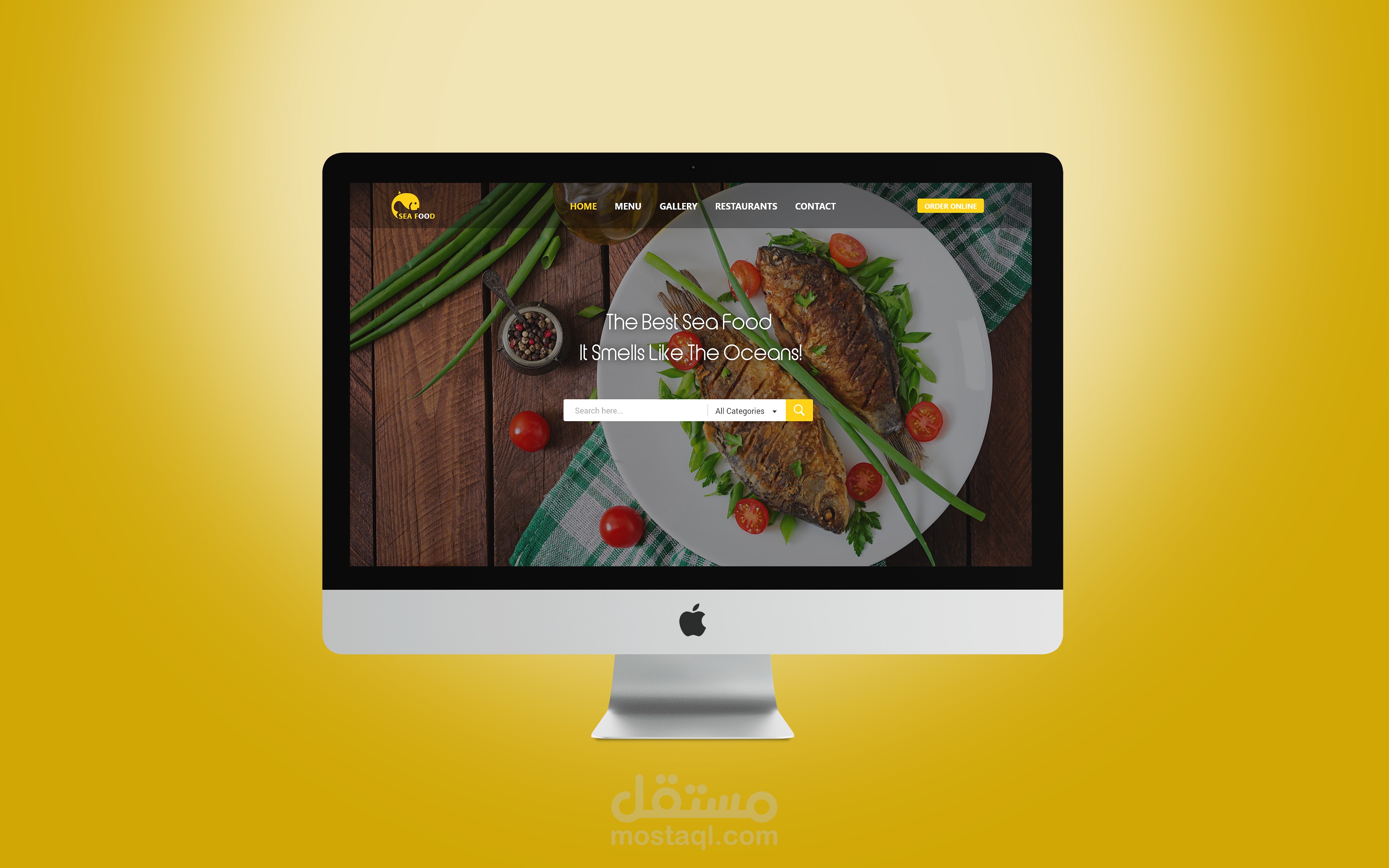 Sea Food - website design