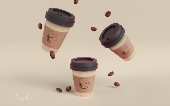 تصميم هوية بصرية جذابة لشركة قهوة