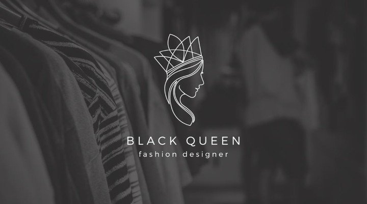 تصميم شعار Black Queen - مصممة أزياء