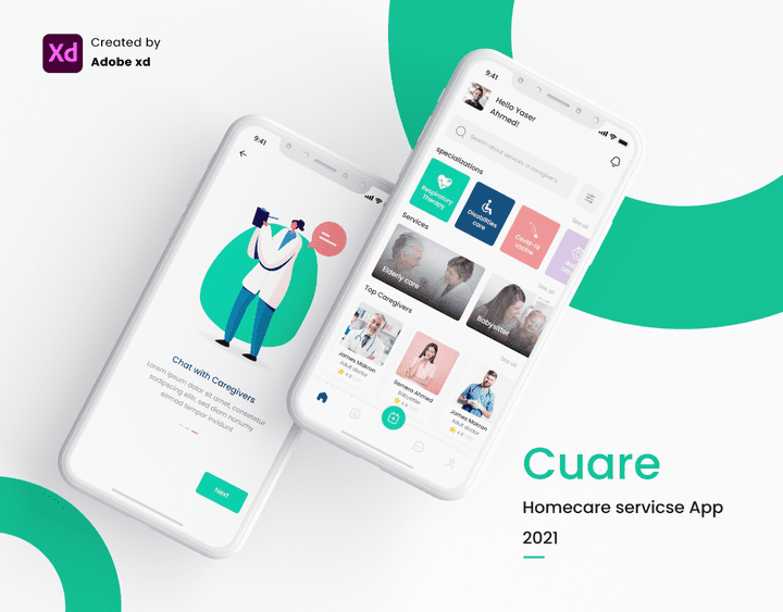 Cuare | UX UI mobile App