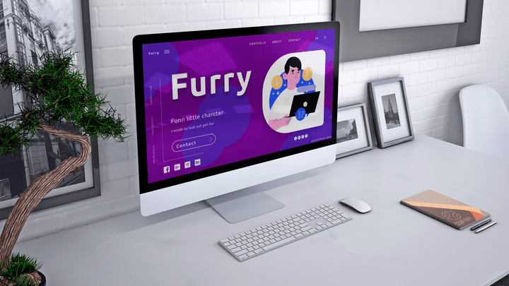 Furry project Adobe XD { UI }