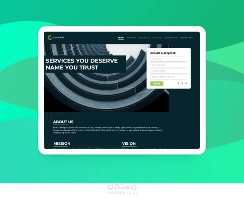 Concept Landing Page