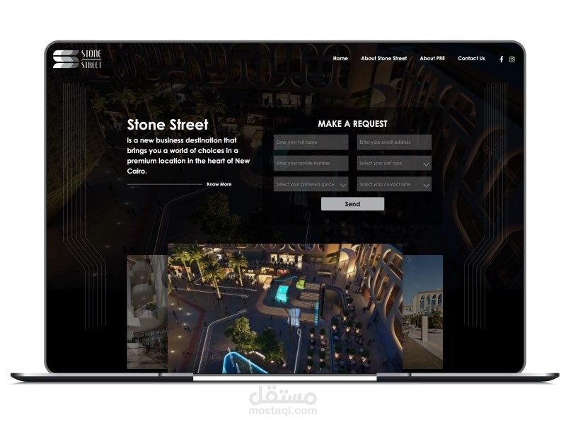 STONE STREET Landing Page