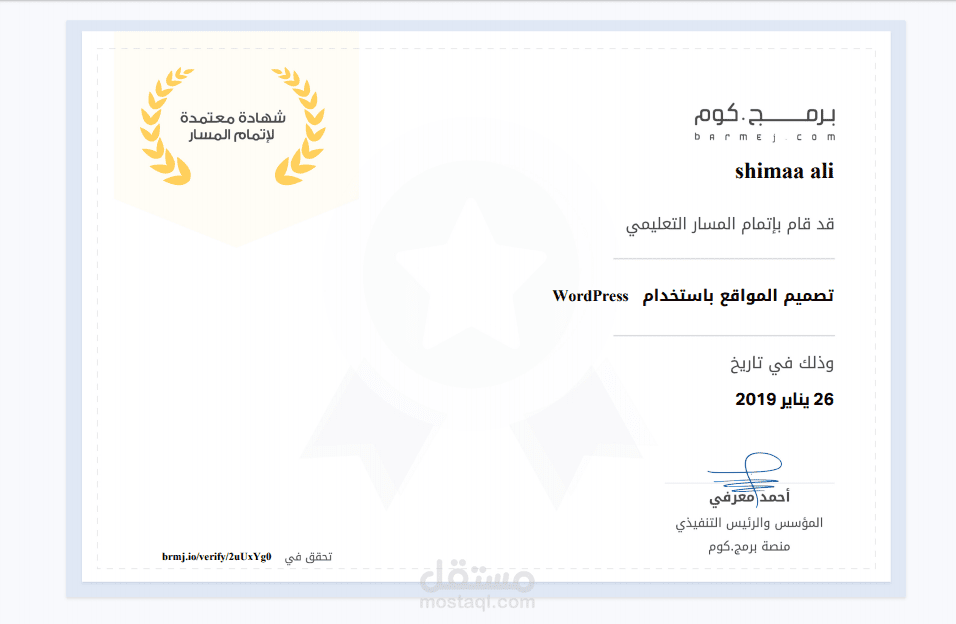 تصميم المواقع باستخدام WordPresss