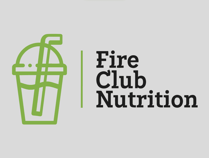 Fire club nutrition logo animation