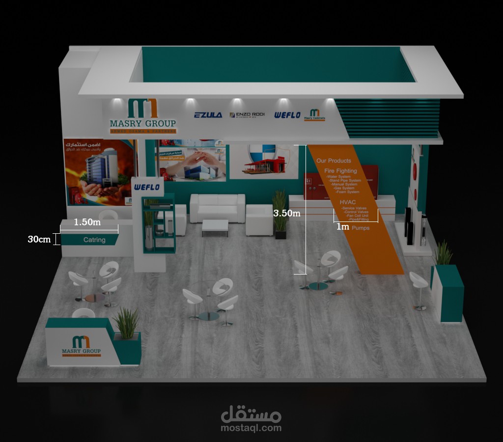 booth design تصميم جناح معرض