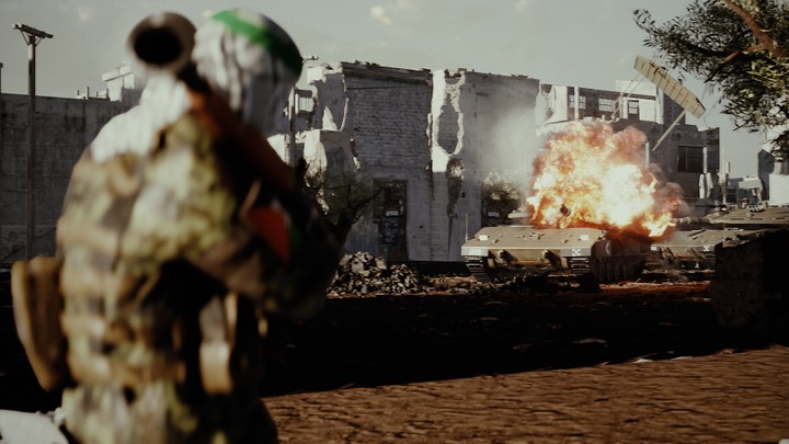 Gaza under attack, But .3D animation