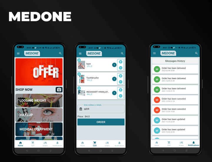 MedOne ( Pharmacy Online Store With Dashboard)