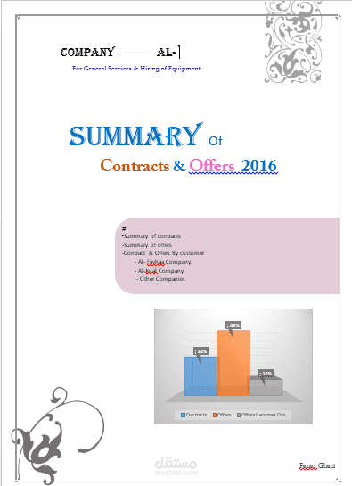 عمل ملخصات للعقود والعروض الخاصة بشركتك