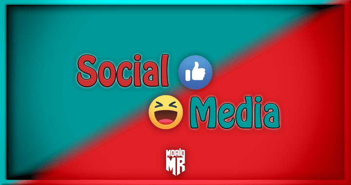 Colorful social media design