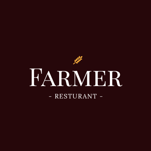 Farmer restaurant logo شعار مطعم (Farmer)