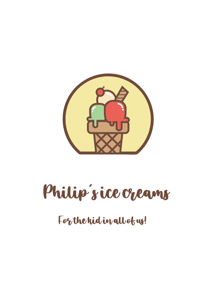 A new ice creams shop logo design