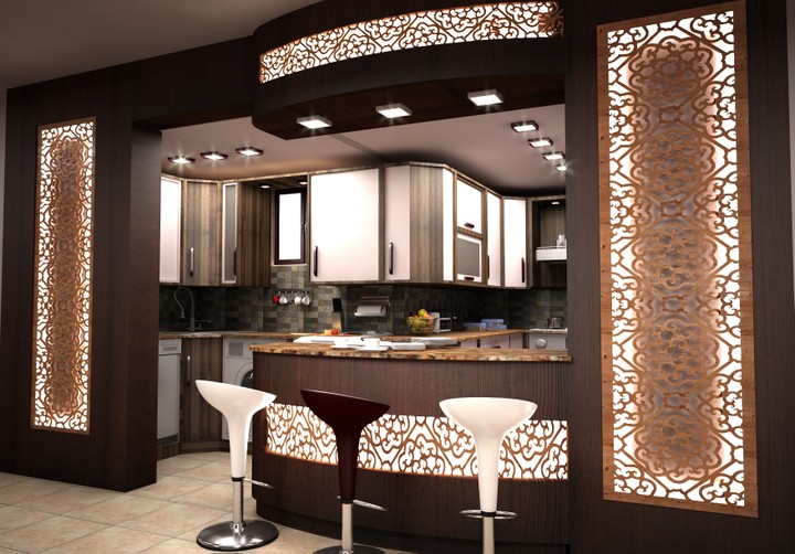 Oriental Design for Salon and kitchen in Port said ,Egypt