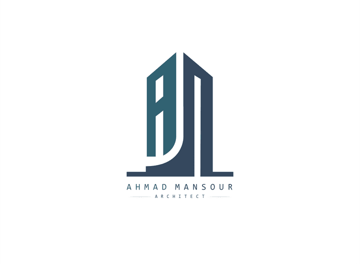 شعار و هوية شخصية للمهندس احمد منصور AM Logo