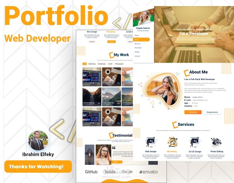 New Portfolio Landing Page Web Design