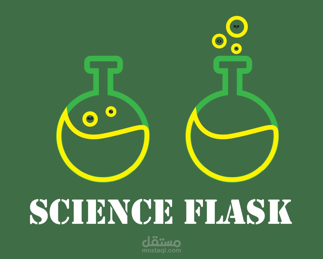 تصميم science flask