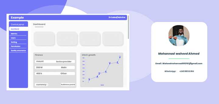 dashboard UI UX