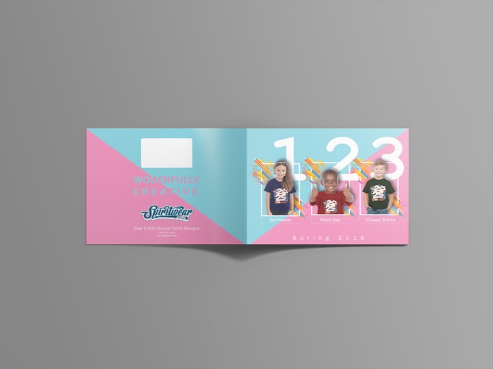 booklet cover to kids t-shirt brand