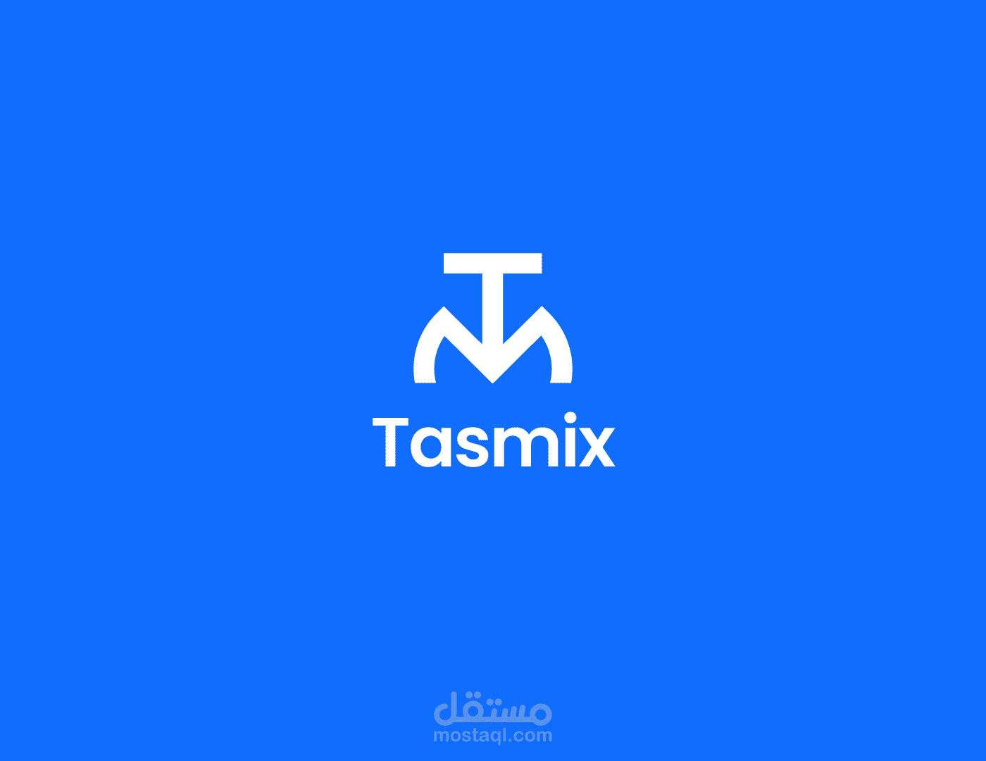 شعار وهوية بصرية لشركة tasmix (تاسميكس)