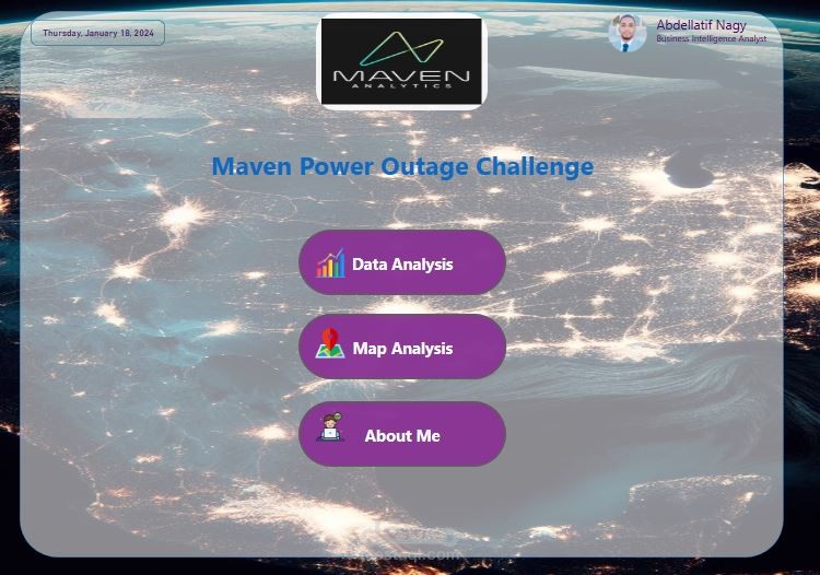 بناء داشبورد احترافي لمسابقة Maven Power Outage Challenge