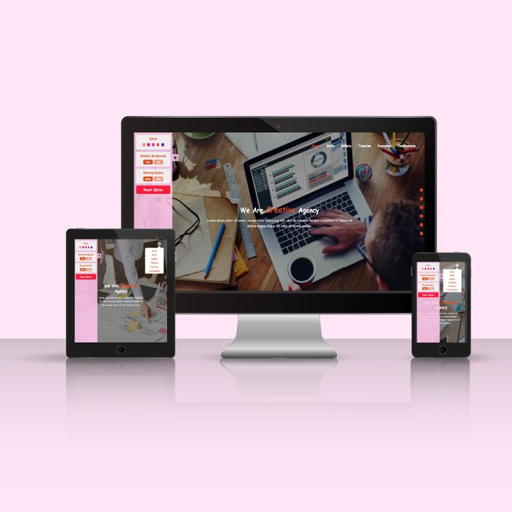 Responsive Website with HTML5 & CSS3 & JS