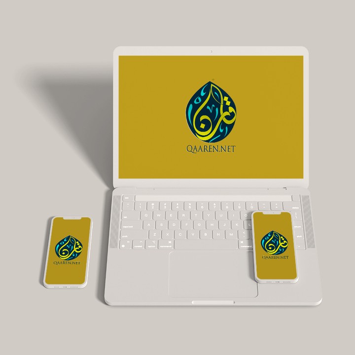 شعار لموقع الكتروني بالخط العربي الحر