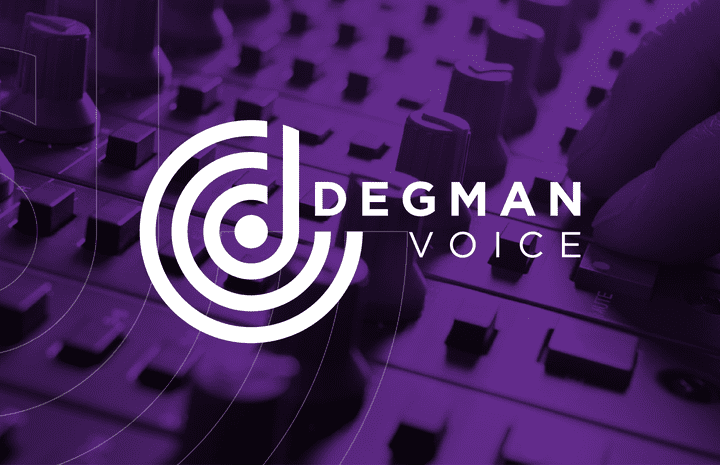 Degman voice logo