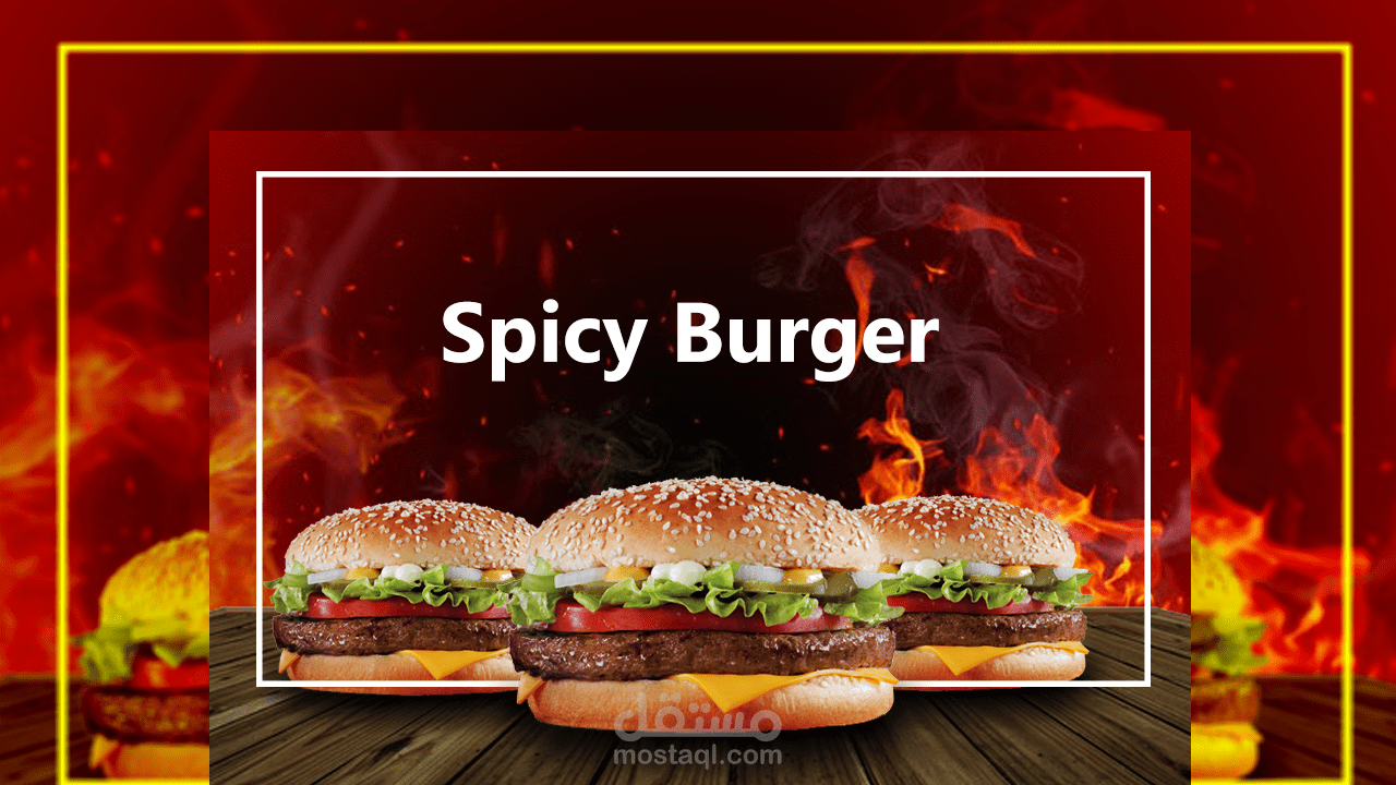 Burger ads design