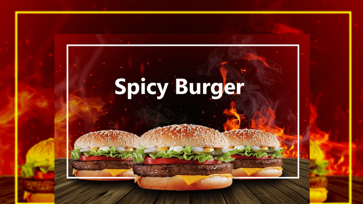 Burger ads design