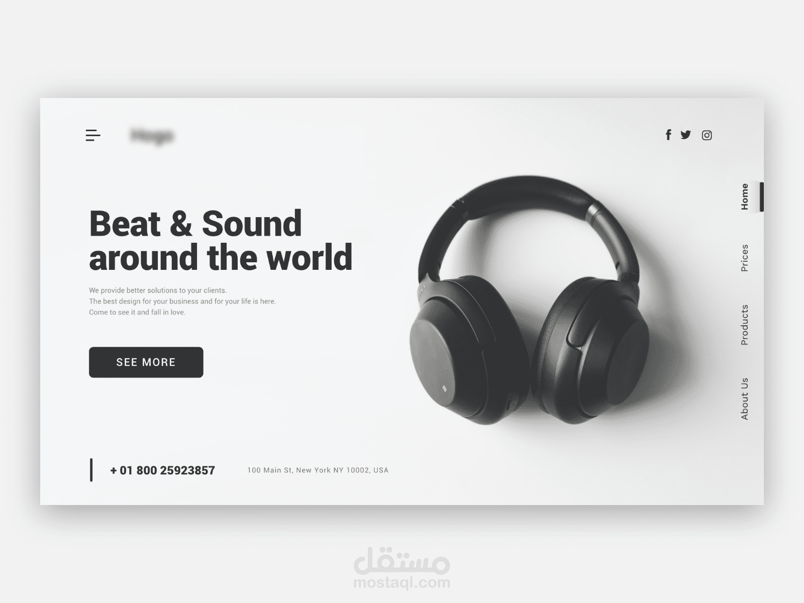 Headphones - Landing Page