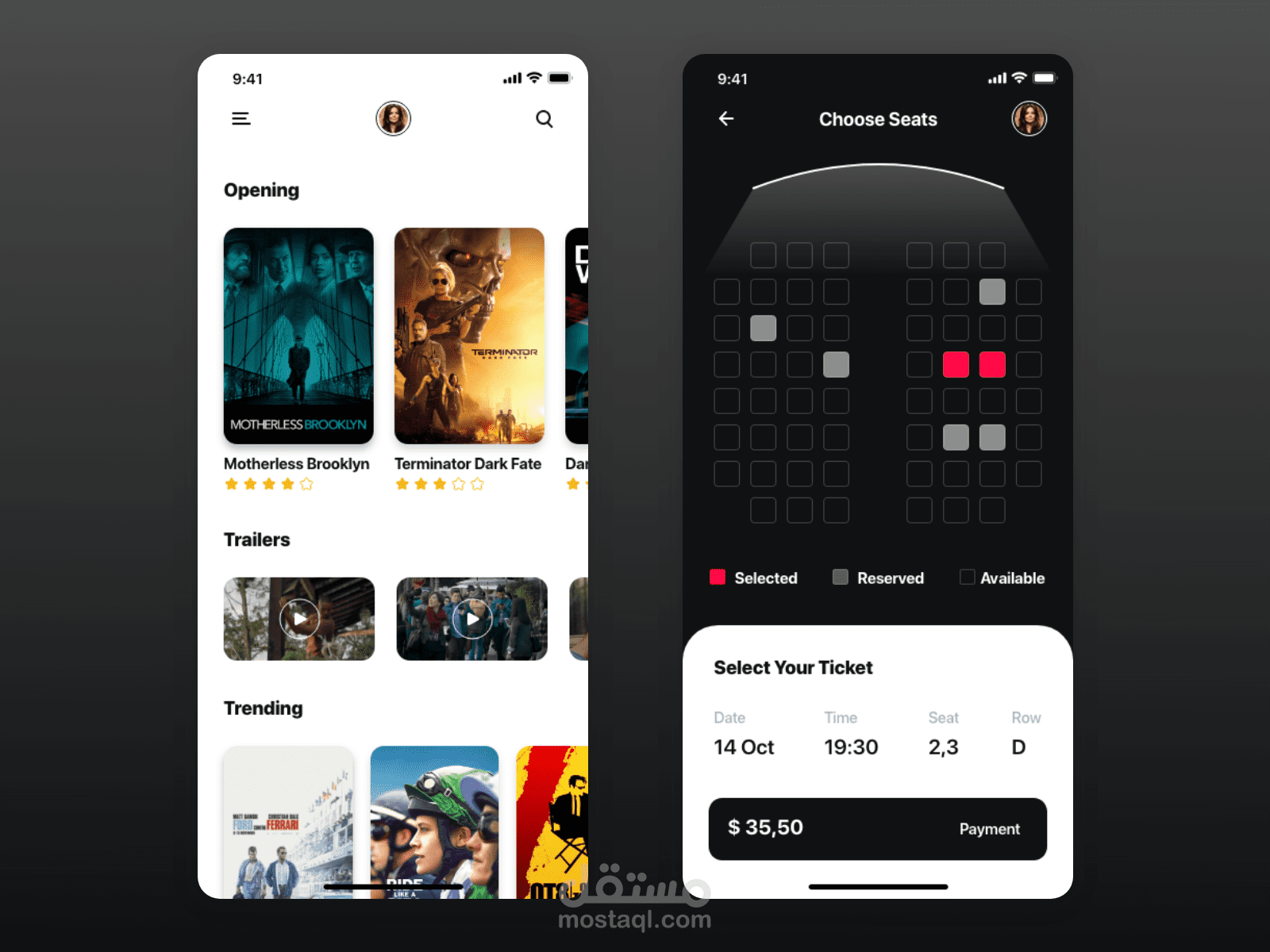 Cinema Tickets App