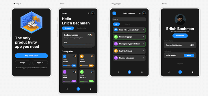 Productivity app