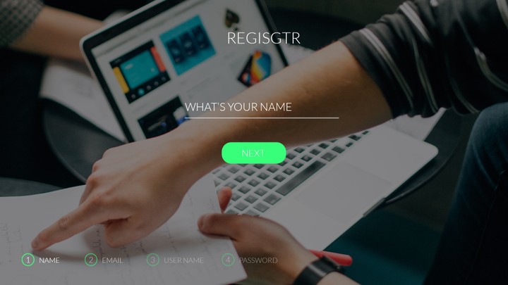 Register page (UI/UX and programming