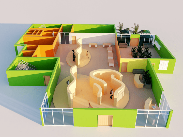 3d floor plan Al-Jouf KSA