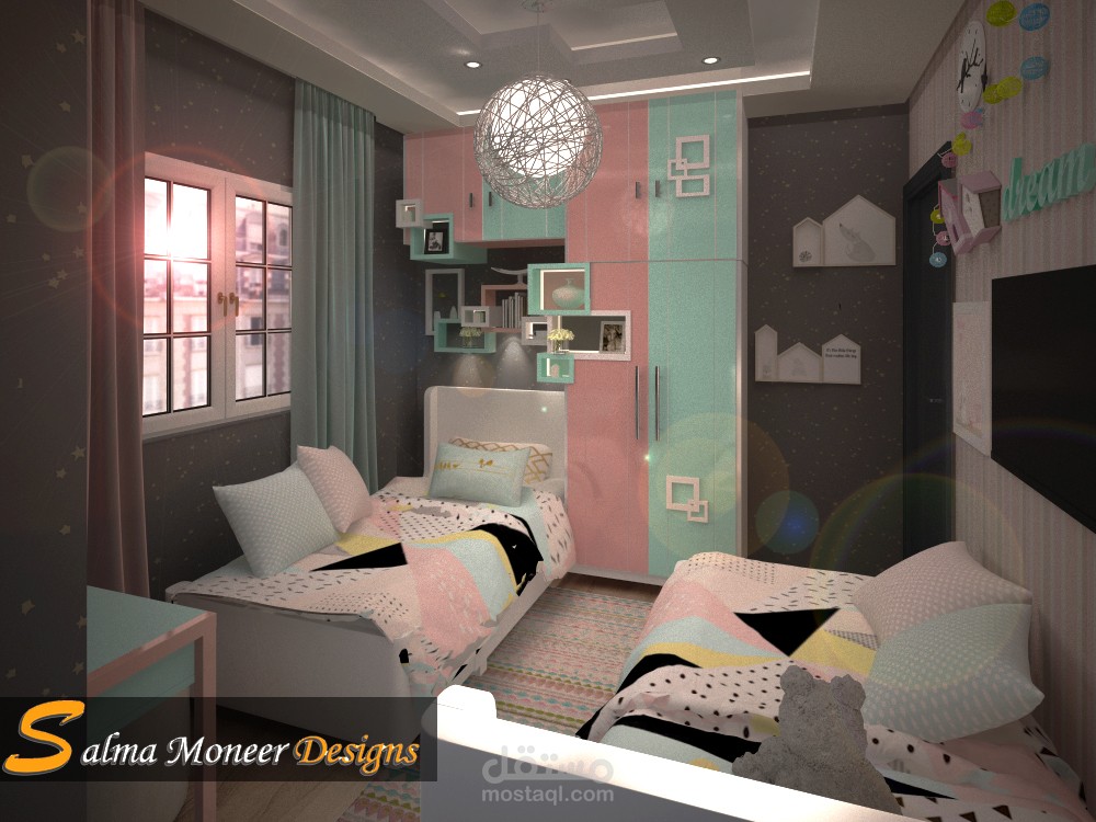 مشروع تصميم حمام interior design of a bath room