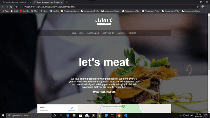 Responsive Resturant Web page