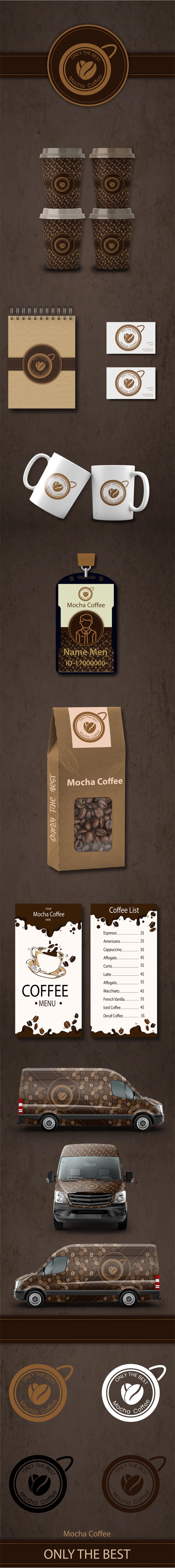 شعار + براند  --  LOGO -- BRAND  Mocha Coffee