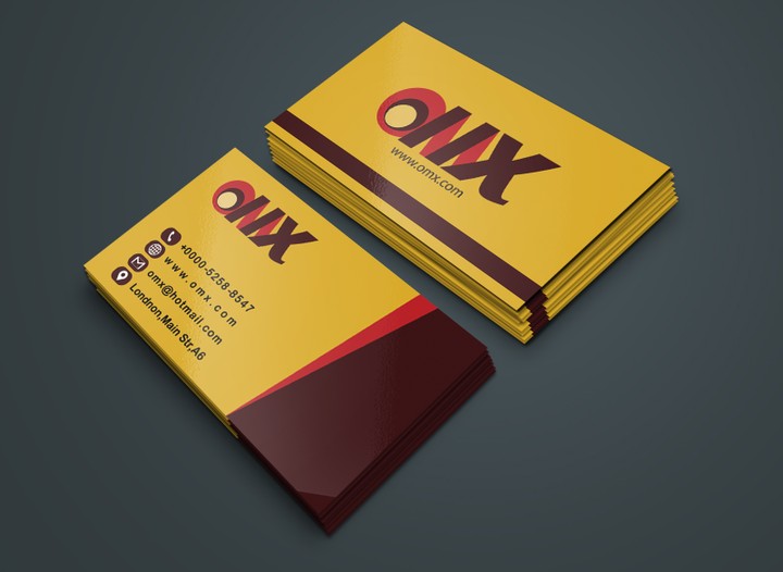 بطاقة اعمال شركة 2 Business Card - OMX